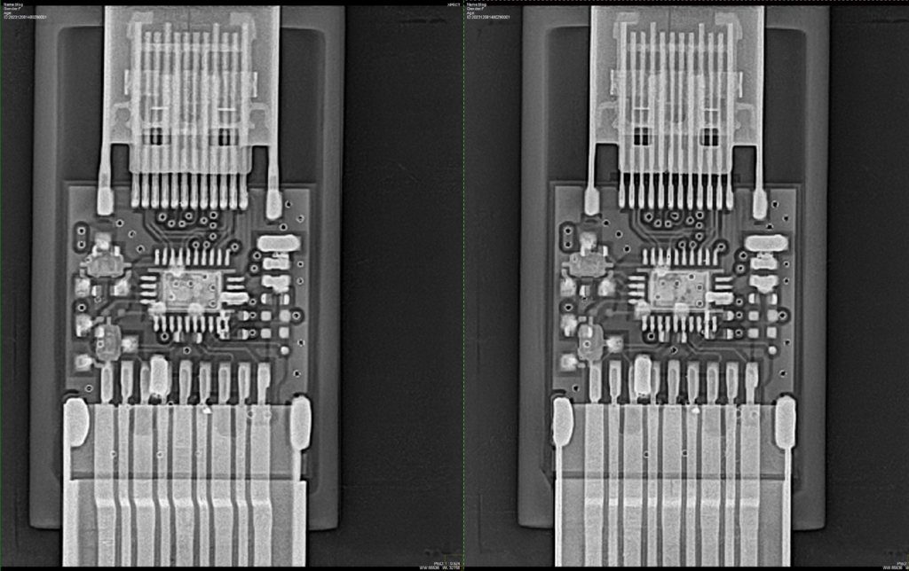 DIY X-ray of a USB A to USB-C adapter