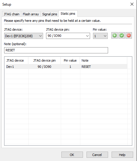 Datasheet specified RESET to be held high