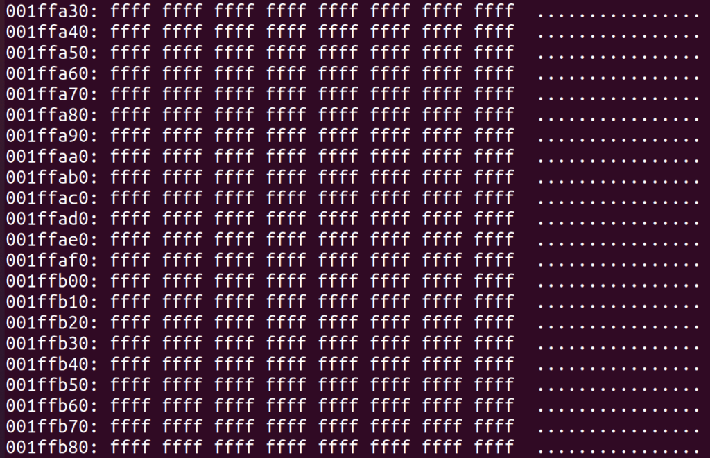 Possible failed flash read